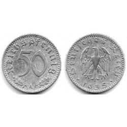 (87) Alemania (III Reich). 1935(A). 50 Reichspfennig (MBC+)