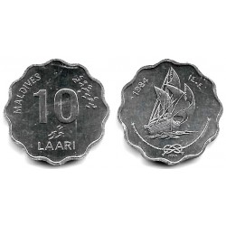 (70) Maldivas. 1984. 10 Laari (SC-)