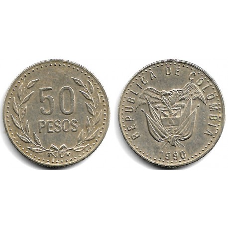 (283.1) Colombia. 1990. 50 Pesos (MBC)