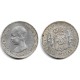 Alfonso XIII. 1892*(18--2). 2 Pesetas (MBC-) (Plata) Ceca de Madrid PG-M, Golpe en el canto