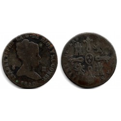 Isabel II. 1850. 8 Maravedí (RC) Ceca de Jubia