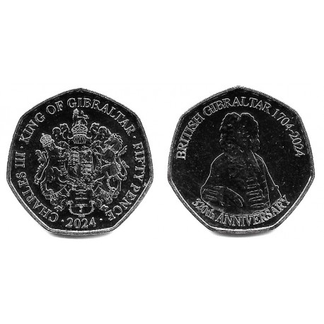 Gibraltar. 2024. 50 Pence (SC)