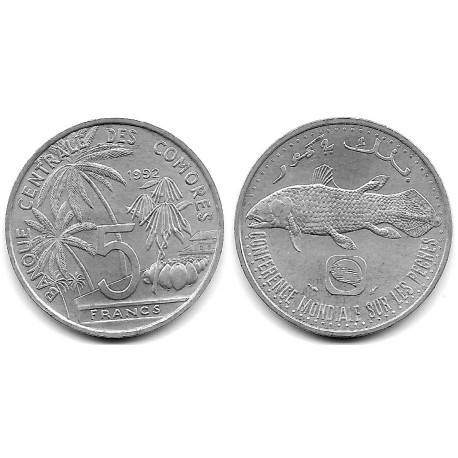 (15) Islas Comores. 1992. 5 Francs (SC)