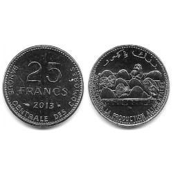 (14a) Islas Comores. 2013. 25 Francs (SC)