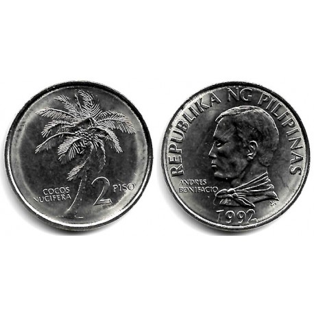 (258) Filipinas. 1992. 2 Piso (SC)