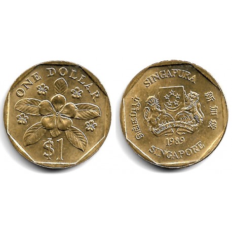 (54b) Singapur. 1989. 1 Dollar (EBC+)