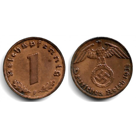 (89) Alemania (III Reich). 1938(F). 1 Reichspfennig (MBC)