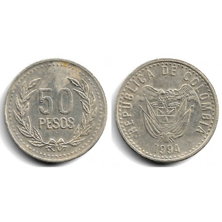(283.2) Colombia. 1994. 50 Pesos (MBC)
