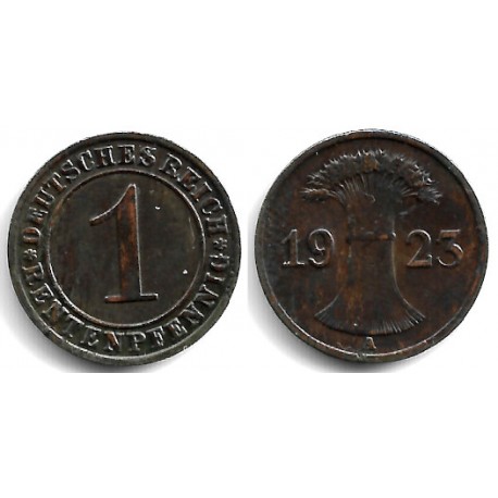 (30) Imperio Alemán (Weimar). 1923(A). 1 Rentenpfennig (MBC)