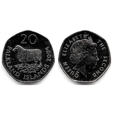 (134) Islas Malvinas. 2004. 20 Pence (SC)