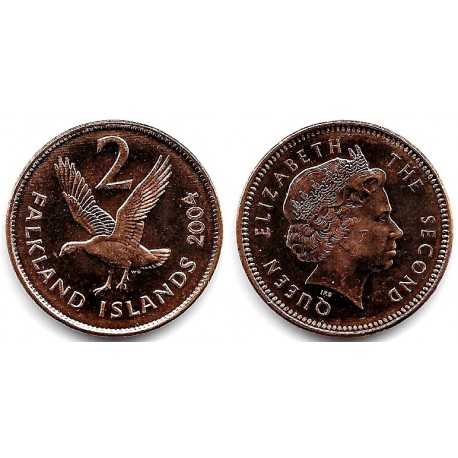 (131) Islas Malvinas. 2004. 2 Pence (SC)