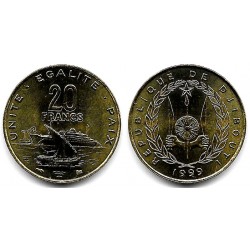(24) Djibouti. 1999. 20 Francs (SC)