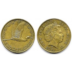 (121) Nueva Zelanda. 2001. 2 Dollars (MBC+)