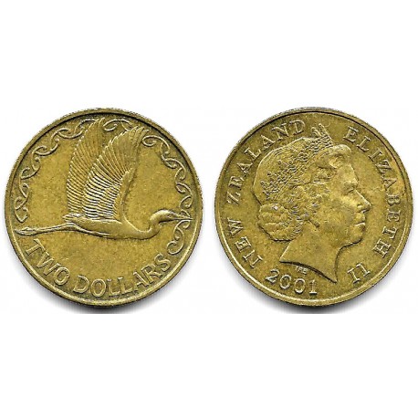 (121) Nueva Zelanda. 2001. 2 Dollars (MBC+)