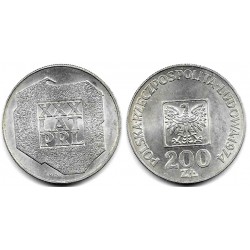 (Y72) Polonia. 1974. 200 Zlotych (EBC+) (Plata)