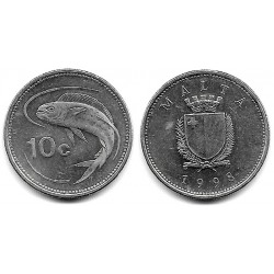 (96) Malta. 1998. 10 Cents (EBC)