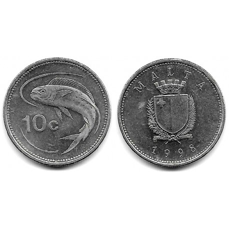 (96) Malta. 1998. 10 Cents (EBC)