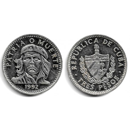 (346a) Cuba. 1992. 3 Pesos (EBC+)