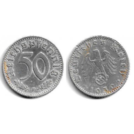 (96) Alemania (III Reich). 1939(F). 50 Reichspfennig (MBC)