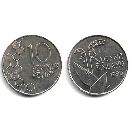 (65) Finlandia. 1990. 10 Pennia (MBC+)