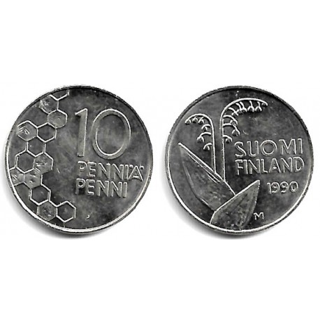 (65) Finlandia. 1990. 10 Pennia (EBC)