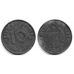 (101) Alemania (III Reich). 1942(A). 10 Reichspfennig (MBC+)