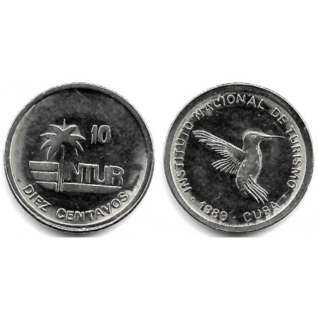 (415.2a) Cuba. 1989. 10 Centavos (EBC)