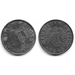 (101) Alemania (III Reich). 1941(A). 10 Reichspfennig (MBC+)