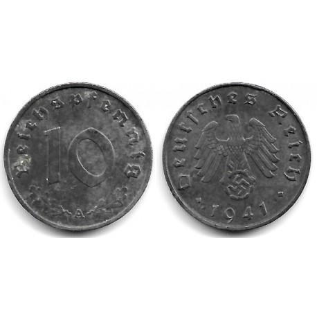 (101) Alemania (III Reich). 1941(A). 10 Reichspfennig (MBC+)