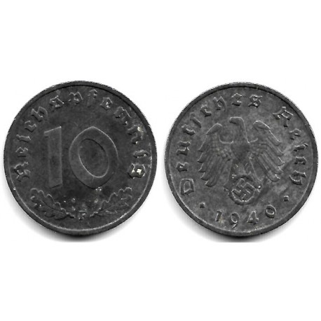 (101) Alemania (III Reich). 1940(F). 10 Reichspfennig (MBC+)