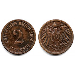 (16) Imperio Alemán. 1906(A). 2 Pfennig (MBC)