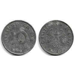 (101) Alemania (III Reich). 1942(J). 10 Reichspfennig (MBC)