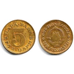 (43) Yugoslavia. 1980. 5 Para (BC)