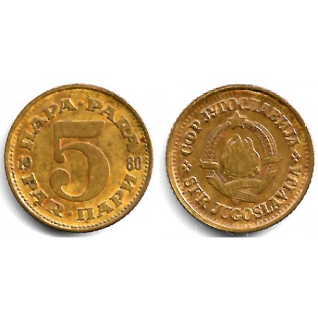 (43) Yugoslavia. 1980. 5 Para (BC)
