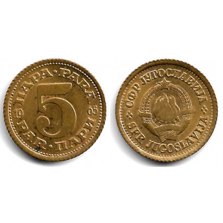 (43) Yugoslavia. 1965. 5 Para (EBC)