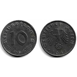 (101) Alemania (III Reich). 1941(B). 10 Reichspfennig (MBC+)