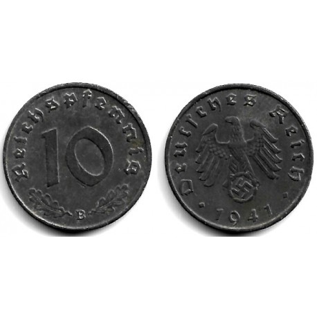 (101) Alemania (III Reich). 1941(B). 10 Reichspfennig (MBC+)