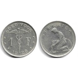 (90) Bélgica. 1928. 1 Franc (EBC)
