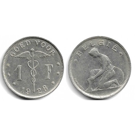 (90) Bélgica. 1928. 1 Franc (EBC)