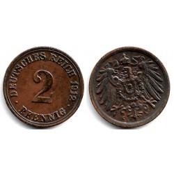 (16) Imperio Alemán. 1912(A). 2 Pfennig (MBC)