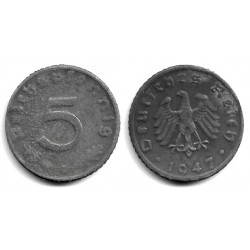 (A105) Alemania (III Reich). 1947(D). 5 Reichspfennig (RC+)