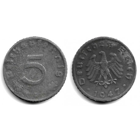 (A105) Alemania (III Reich). 1947(D). 5 Reichspfennig (RC+)