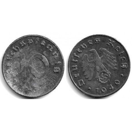 (101) Alemania (III Reich). 1940(J). 10 Reichspfennig (MBC)