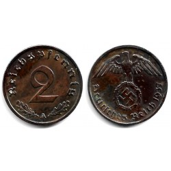 (90) Alemania (III Reich). 1937(A). 2 Reichspfennig (MBC)