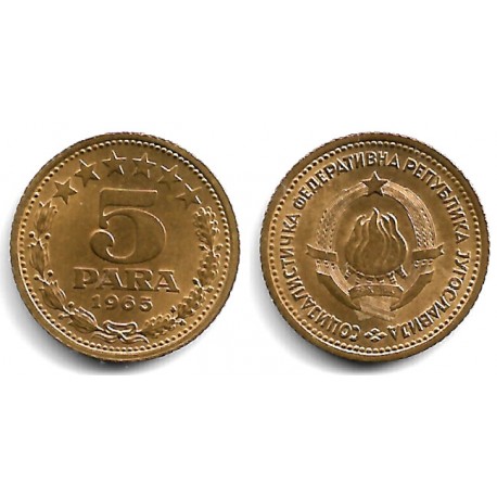 (42) Yugoslavia. 1965. 5 Para (SC)