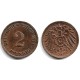 (16) Imperio Alemán. 1913(D). 2 Pfennig (EBC)