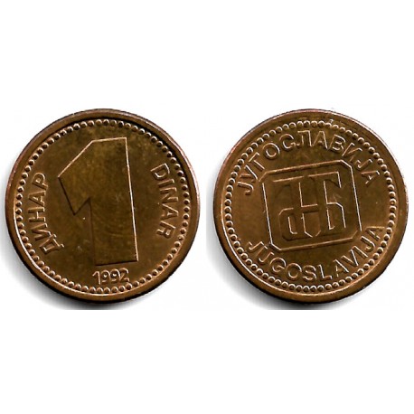 (149) Yugoslavia. 1992. 1 Dinar (SC)