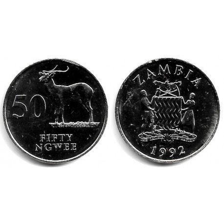 (30) Zambia. 1992. 50 Ngwee (SC-)