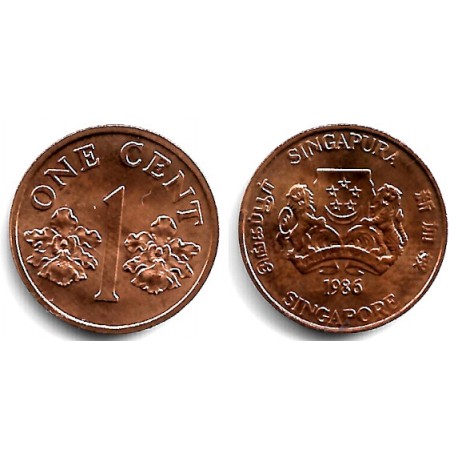 (49) Singapur. 1986. 1 Cent (EBC)