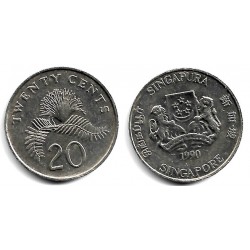 (52) Singapur. 1990. 20 Cents (EBC)